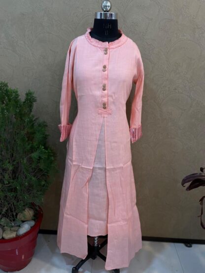 Frilled Kurta with Smart Cuffs