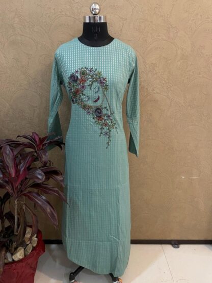Face Figure Embriodered Kurti