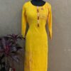 Yellow Kurti With Dupatta