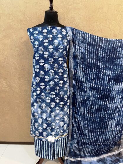 Indigo Blue Cotton Suit