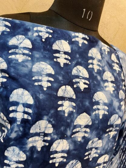 Indigo Blue Cotton Suit - Image 2
