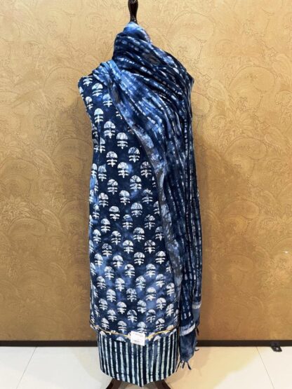Indigo Blue Cotton Suit - Image 4