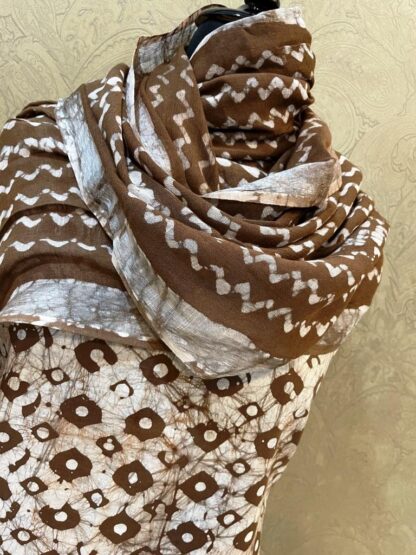 Brown Cotton Block Suit - Image 3